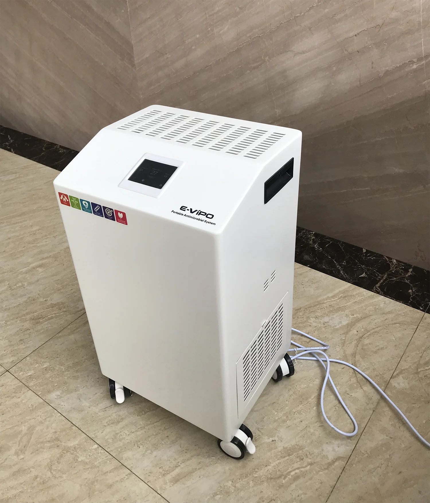 Factory Disinfection Machine True HEPA Filtration Efficiency 99.9% HEPA H13 H14 Medical Grade Air Purifier For Hospital