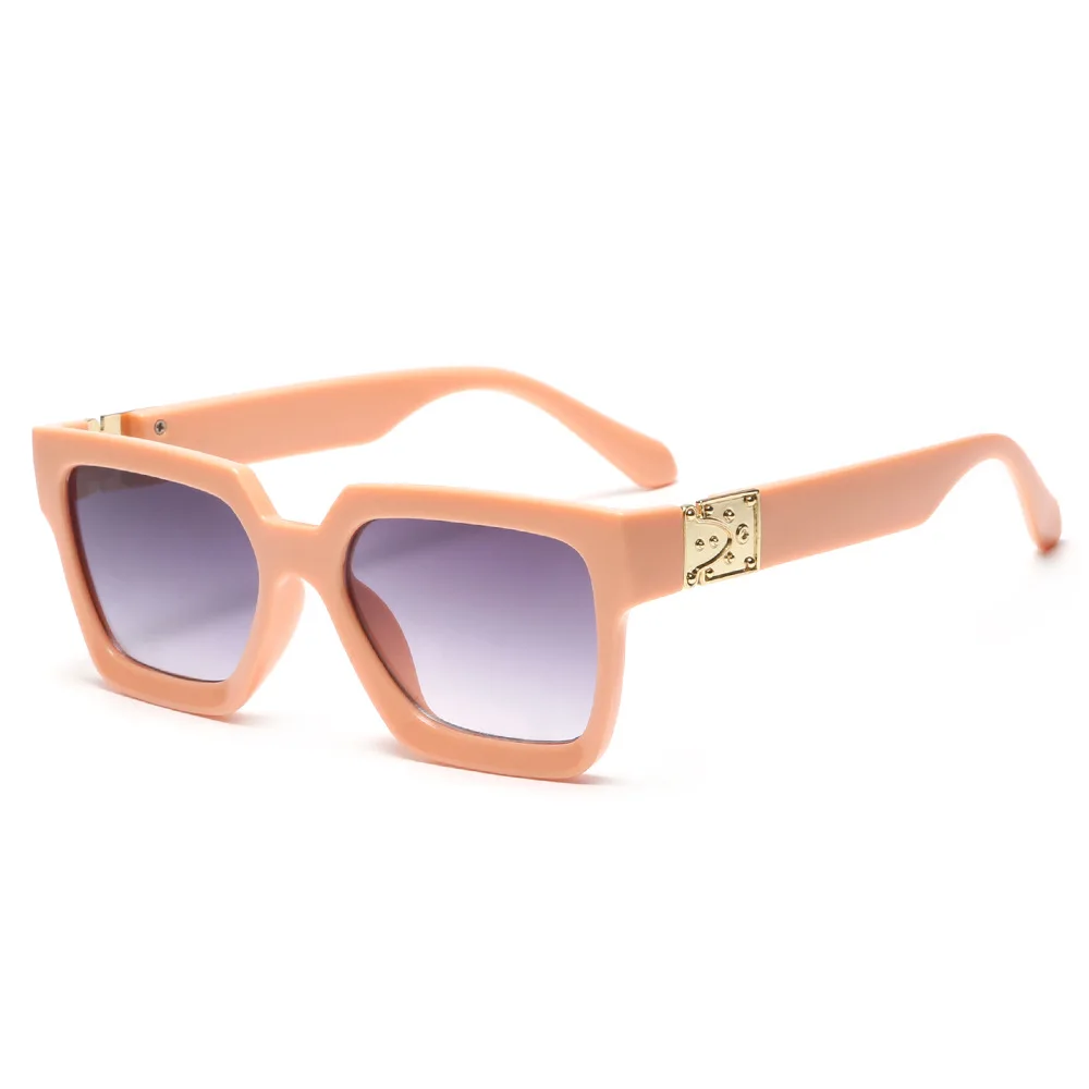 Hot Selling Fashion Girls Flower Vintage Pink Eyewear Square Frame Cute Kids Uv400 Sun Glasses