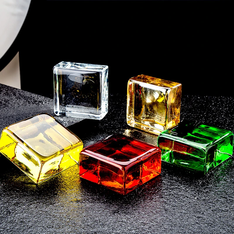 Hot Sell Building Factory Price Direct Sales Multiple Sizes Glass Block Solid Hot Melt Multicolour Clear Crystal Brick
