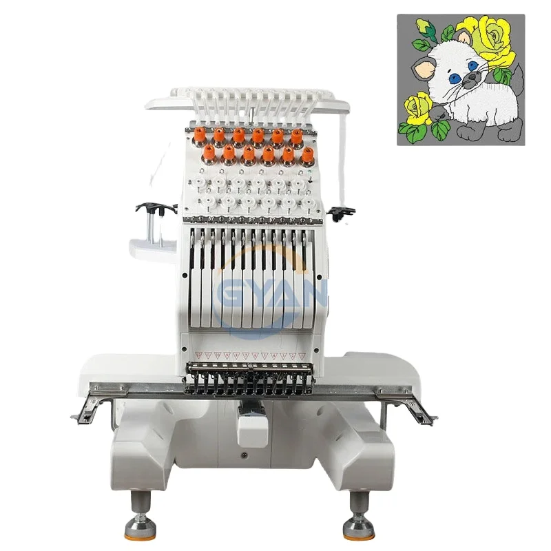Компьютеризированная одноголовная вышивальная машина для вышивальной машины с логотипом футболки
