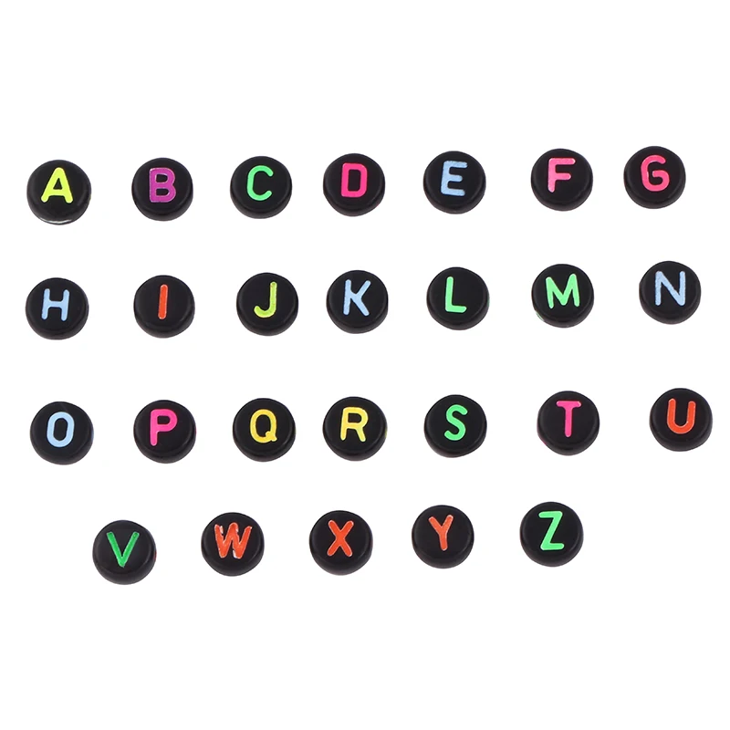 Wholesales Mixed Packing DIY Alphabet Beads Acrylic Cube Letters Beads for Bracelet Making DIY Set Kit