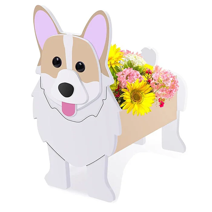 Dropshipping Cute Dog Planters Flower Pot Animal Shaped Cartoon Flowerpot Succulent Planter for Plants