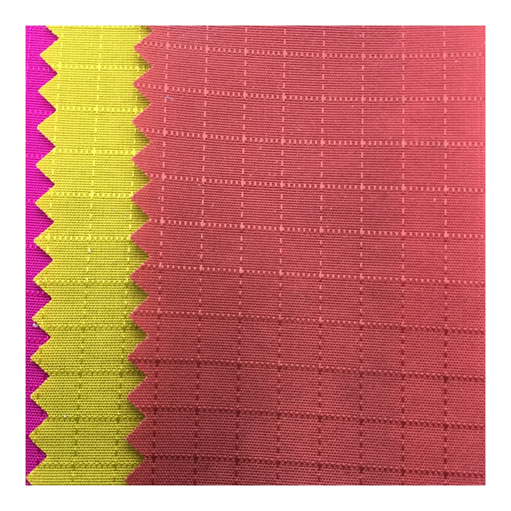 100% nylon taslan ripstop fabric with pu coated
