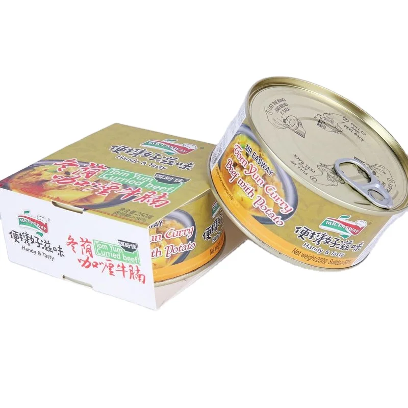 
250g curry sirloin canned meat products fast lunch fast food 