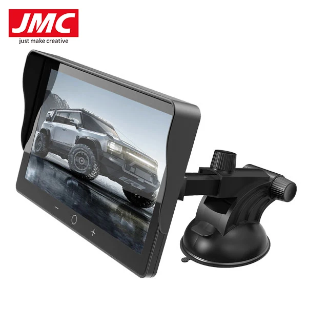 JMC универсальная 7-дюймовая портативная навигационная система CarPlay монитор Android Auto BT сенсорный экран зеркальное соединение AUX FM передатчик USB