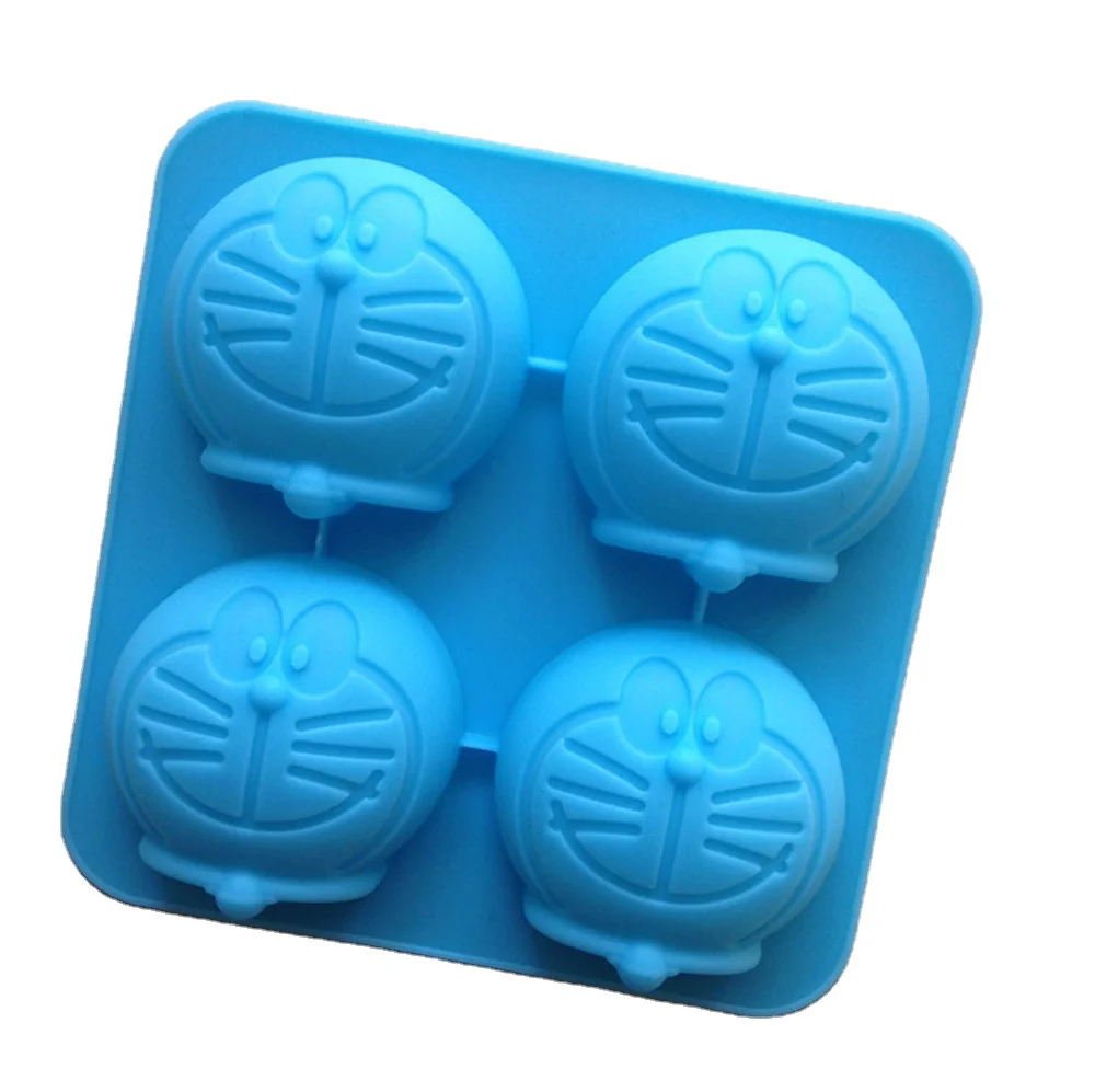 Custom Home Decorative DIY Crystal Dripping Cute Doraemon Bake Epoxy Silicone Resin Mold