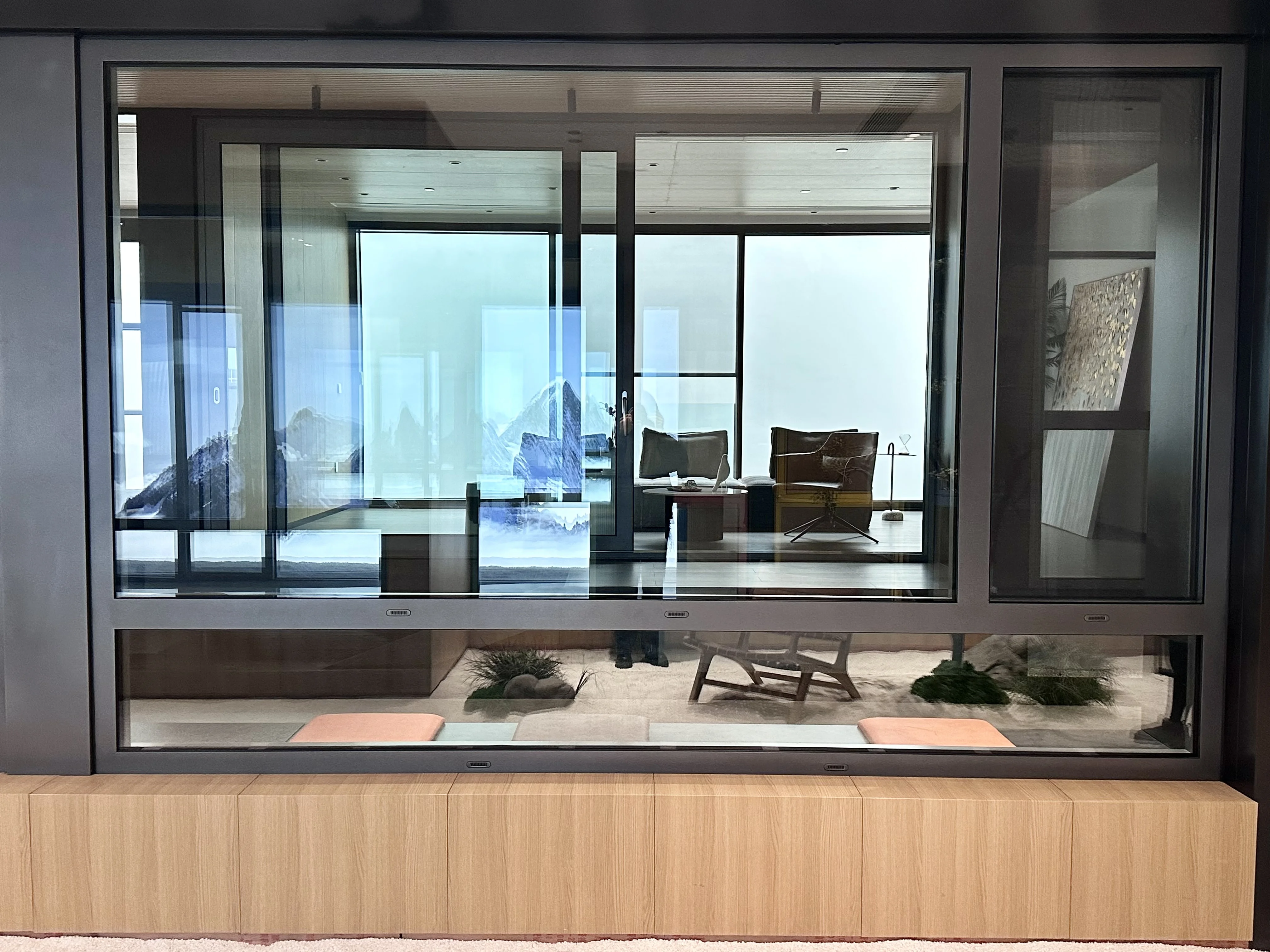 luxury tilt-turn smart window double glazed thermal break aluminum windows for house