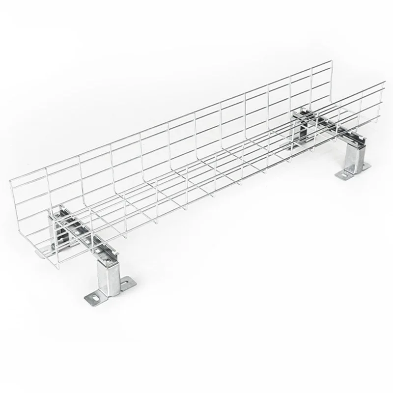 Economical Price Electro Galvanized Stainless Steel Custom Perforated Electrical Wire Mesh Cable Tray For Farm Wire Laying