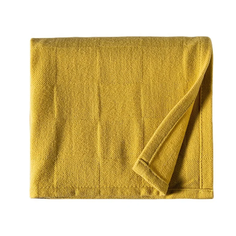 PURE NATURAL BREATHABLE MACHINE WASHABLE LIGHT WEIGHT CHECK PATTERN 100% MERINO WOOL BABY BLANKET