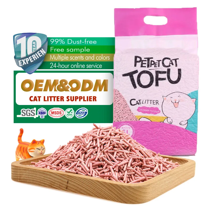 Tofu cat litter dust-free strong water absorption rate agglomeration fast manufacturers straight pet supplies cat litter