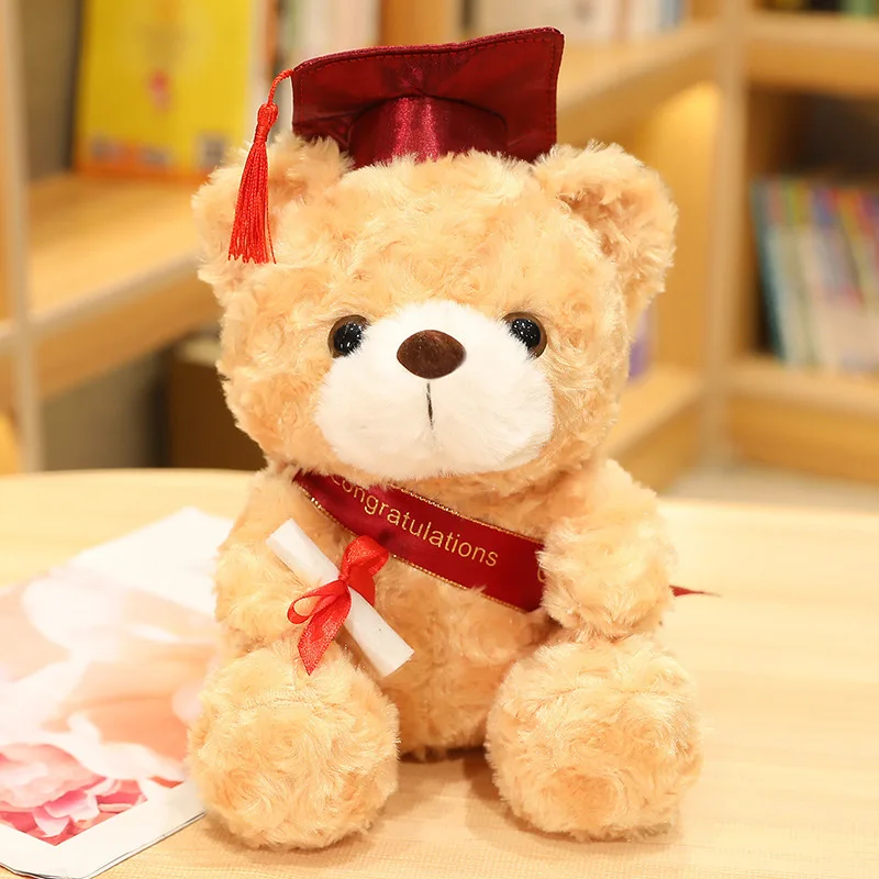 Graduation Season Teddy Bear Stuffed Animal Toys Bear Plush Toys Gift For Kids Girlfriend Teddy Bears Stuffed Doll Christmas