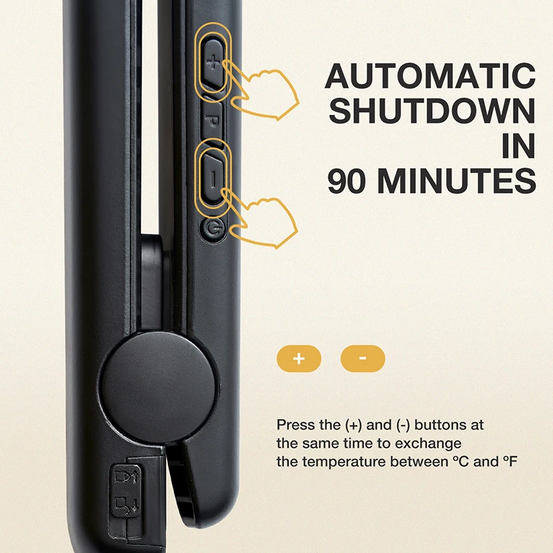 Custom 480F Tourmaline Ceramic Hair Straightener Irons Lime Green Titanium Flat Iron Professional With Private Label