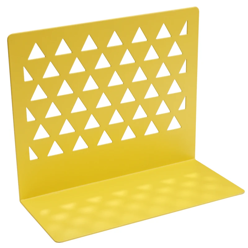 Durable using low price book ends stand multicolor metal book ends