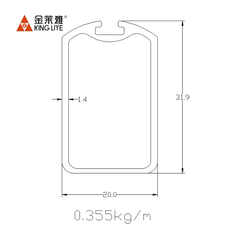 Cheap price good quality Furniture  Aluminum HANGING RAIL for  WARDROBE