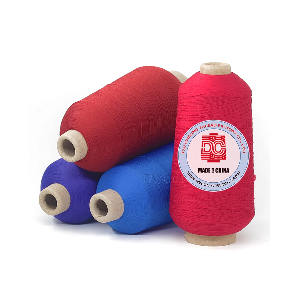 100% nylon dty high elastic sewing thread 100D/2