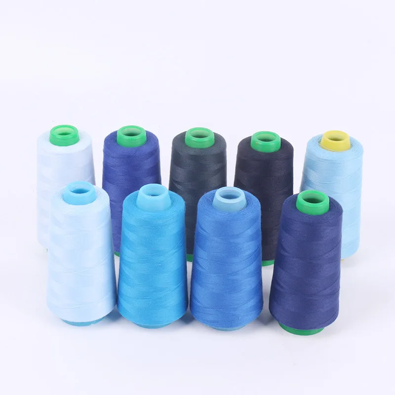Factory Price 203 Ring Spun Sew Machine Thread, 3000Yards High Speed Industrial Sewing Thread for T-shirts