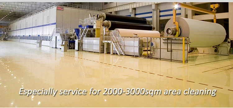 Промышленный идущий сзади бетона скруббер машина