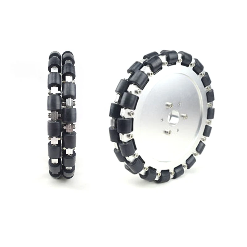 127mm High load aluminum alloy omnidirectional wheel with keyway