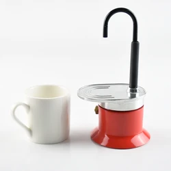 1 чашка алюминиевая кофеварка для эспрессо с керамической чашкой