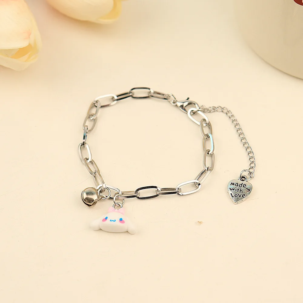 Cute Cartoon Bell Adjustable Bestie Couple Bracelet