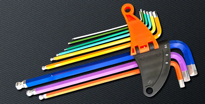 Multi-function Bicycle Repair Tools Hex Key Colorful Allen Wrench Set