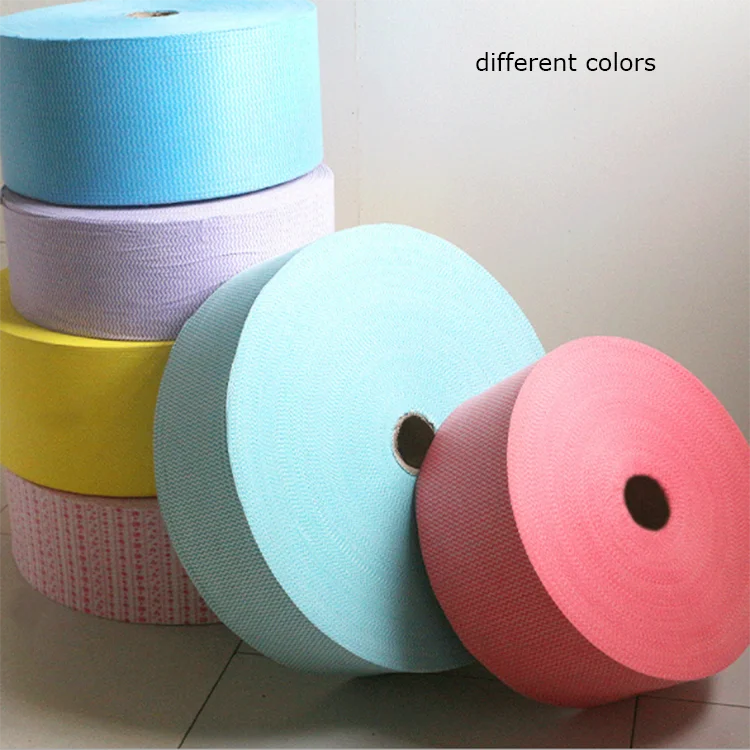 Spunlace Nonwoven Cleaning Wiping Cloth Rolls Breathable Nonwoven Fabric for household cleaning cloth