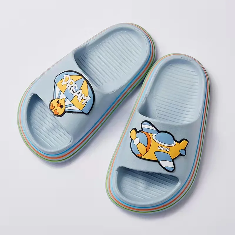 Summer Cute Rabbit 7 Different Cartoon Indoor Anti Slip EVA Slipper For Kids