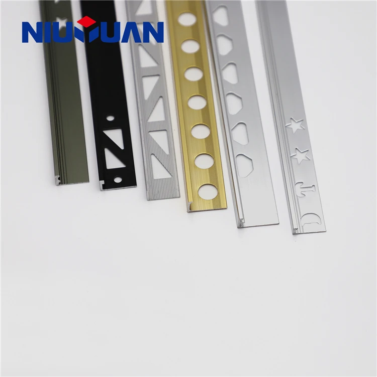 Foshan Niu Yuan Fast Delivery Customized metal material tile trims tile accessory type