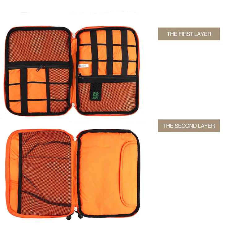 Travel Cable Bag Portable Digital USB Gadget Organizer Charger Wires Cosmetic Zipper Storage Pouch kit Case Accessories Supplies