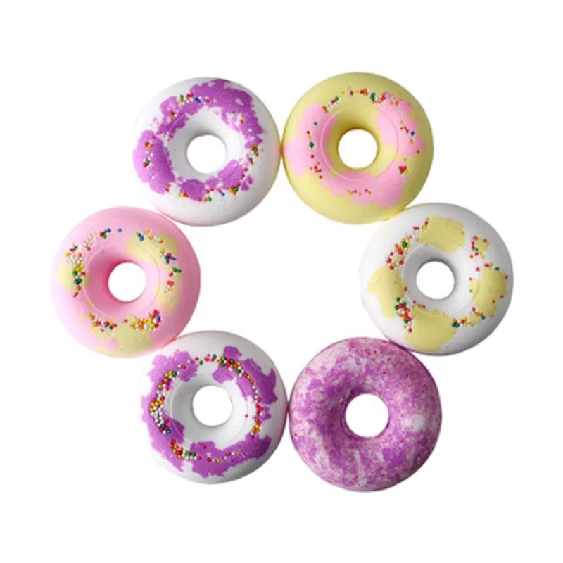 
2021 hot amazon novelty fun gift ball bath fun donut bomb bath fizzier 