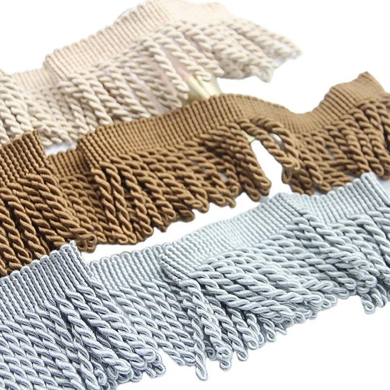 2021 New Bullion Fringe Wholesale Gold Metallic Twisted Tassel Trim For Cushions And Clothes