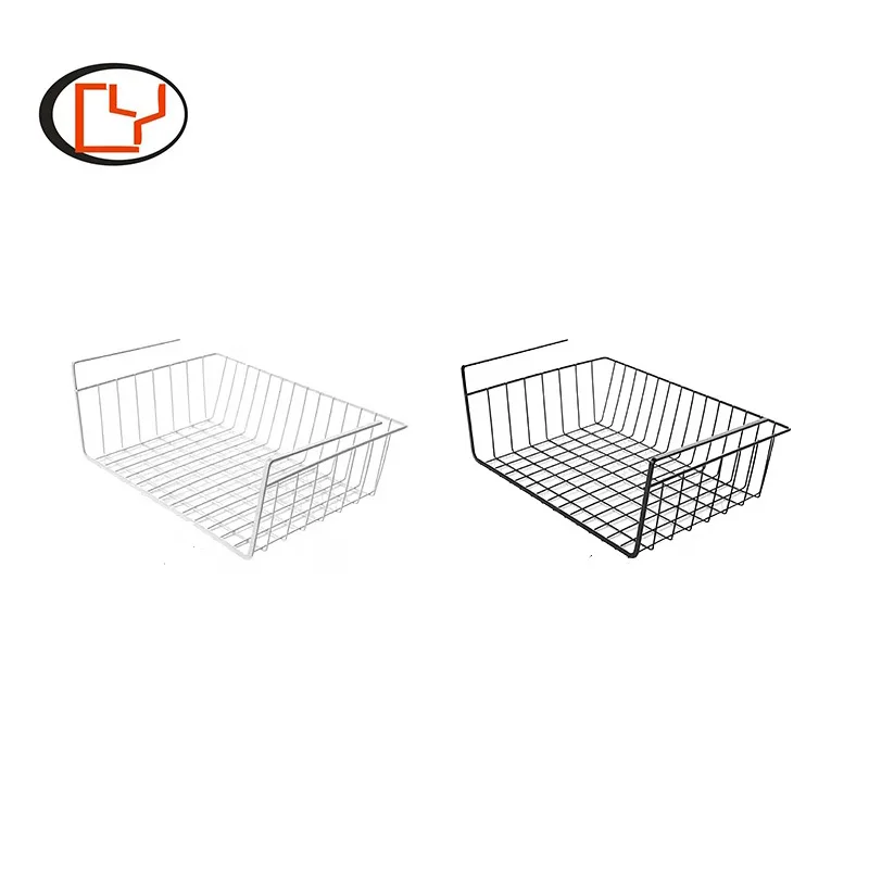 High quality durable under cabinet shelf kitchen hanging wire basket storage baskets