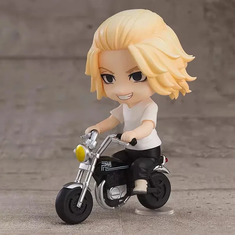 12cm Manjiro Sano anime figures Tokyo Revengers Figure Movable Replacement Parts Model Toy Q Version Cute Collectible Doll Gift