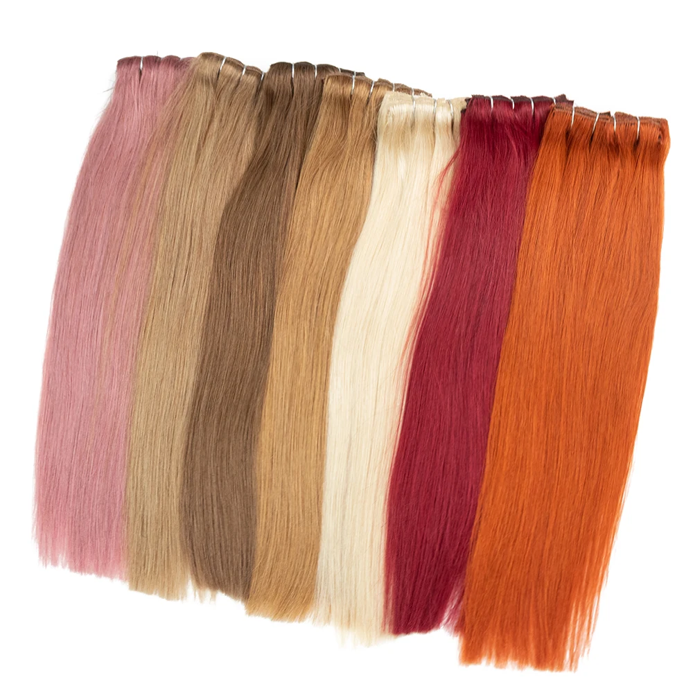 18 inches to 22 inches human remy clip in hair 100% virgin human hair bone straight 7 pieces 16 clip in human hair extension