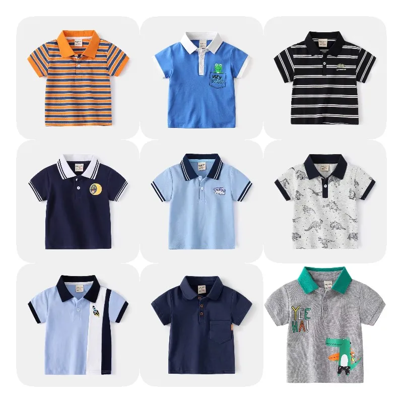Wholesale Quality Kids Embroidery Custom Logo Free Design Vietnam Clothing Polo Shirts Uniform Polo Shirt