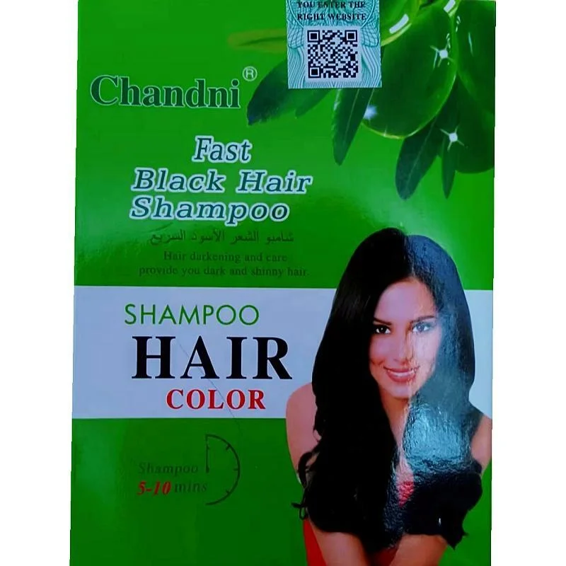 Black shampoo hair coloring 5-10 mins Fast Black Hair Shampoo