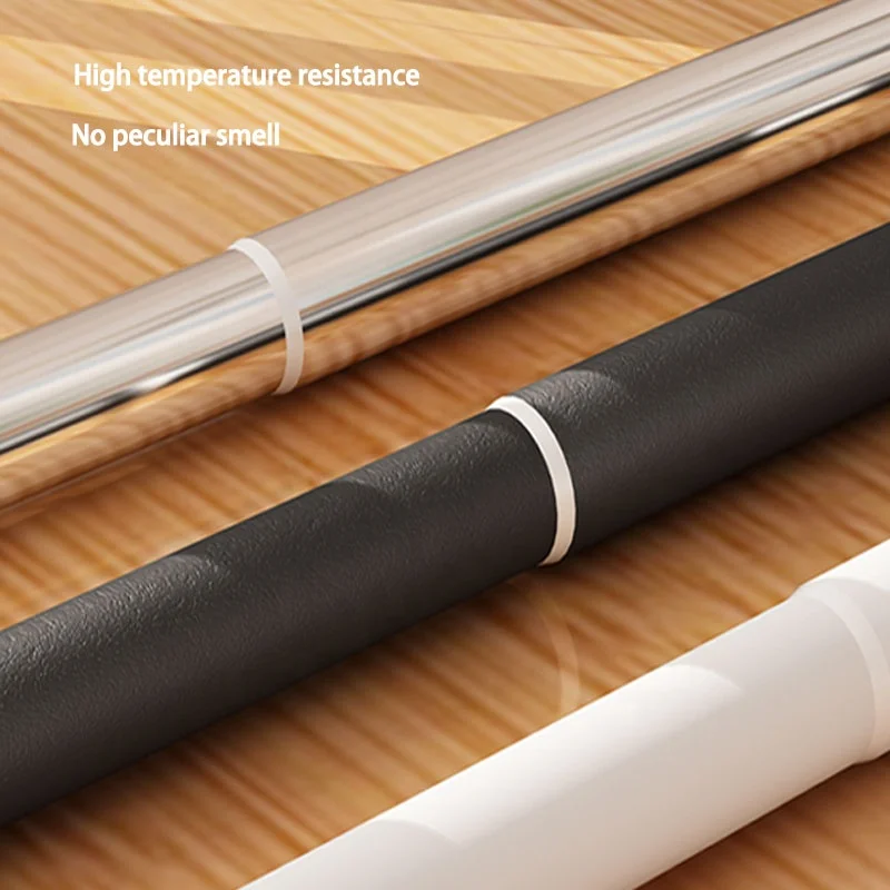 Made in China, 0.5-3.1m stainless steel retractable shower curtain rod, non perforated bedroom curtain rod