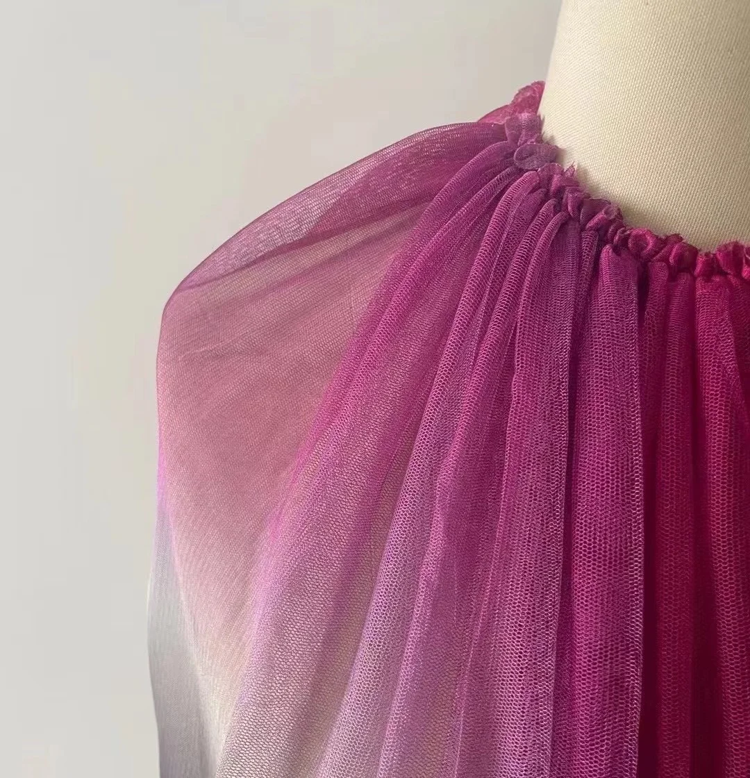 Digital Printed 50GSM 60 GSM 150CM Silk Tulle Silk Mesh Natural Silk Fabric For Wedding Dress Evening Dress and Hat Accessories