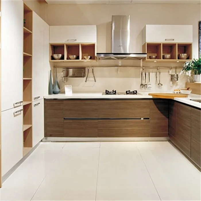 DAIYA modern New wood veneer kitchen cabinet