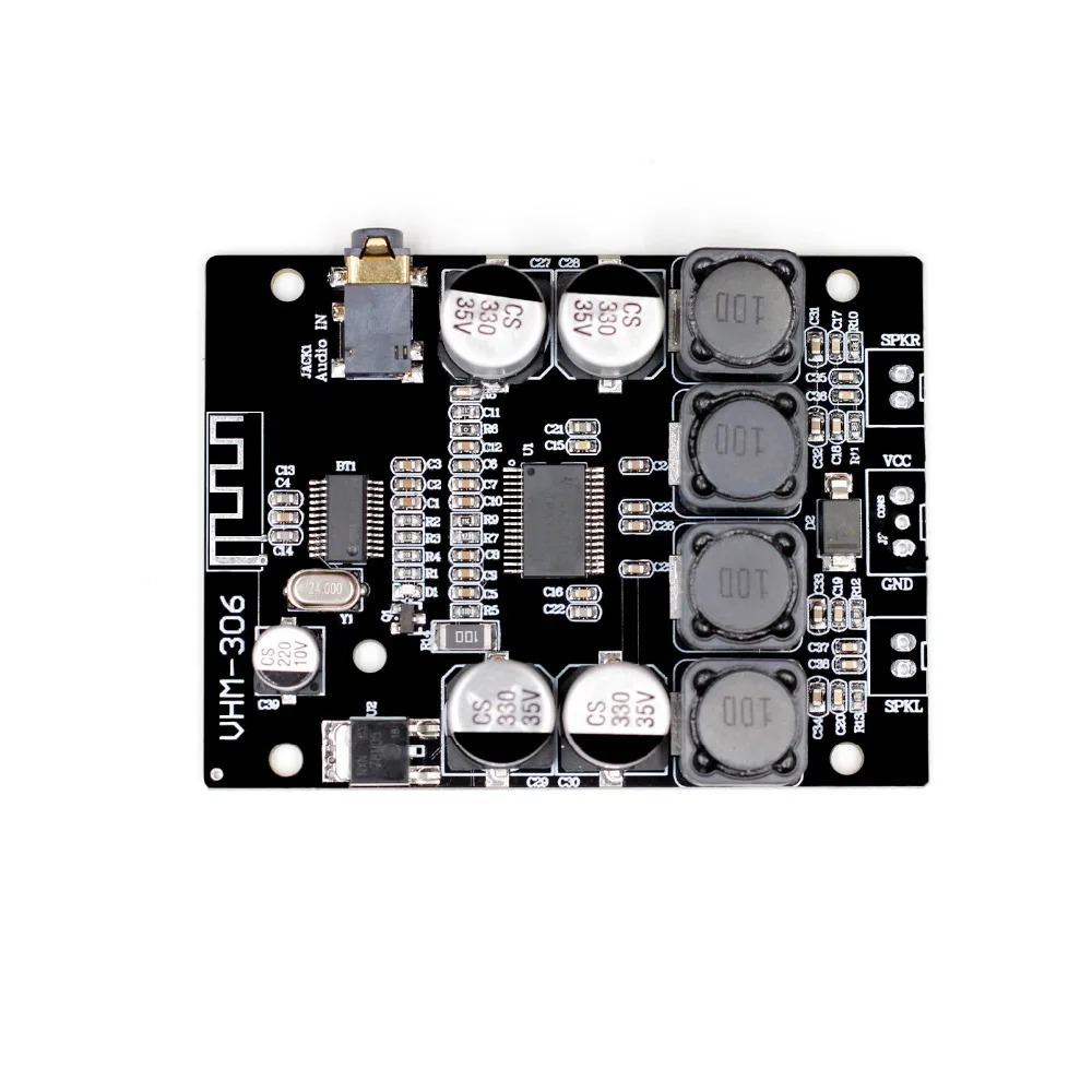 VHM-306 TPA3118 BT-Compatible Amplifier Board 2*30W Stereo Audio AMP 3.5mm AUX Jack For 4/6/8 Ohms Home Speaker DIY Practical VH