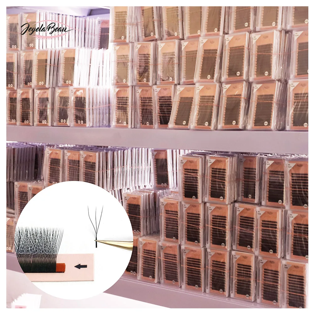 Goddess Lashes 3d Wholesale Vendor W Shape 0.07 Thickness Faux Mink Individual Eyelash Extension fio w 3d extenso de clios