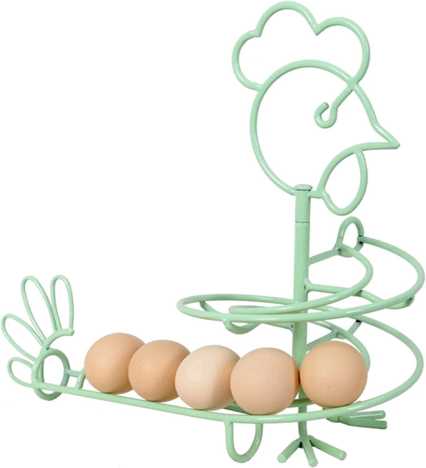 Metal wire design shapes desktop eggs storage holders eggs display racks stand eggs organizer display racks