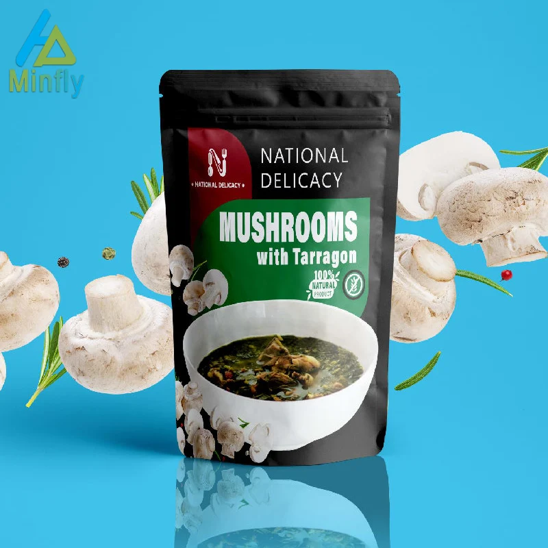 Minfly Digital Printing Custom Food Grade Printed Aluminum Foil Packaging Bag Plastic Mylar Zipper Doypack Stand up Pouch