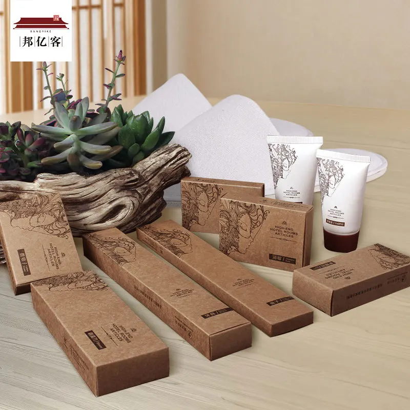 OEM Disposable Luxury Shaver Toothbrush Shower Gel Shampoo Spa Set Eco Friendly Hotel Amenities