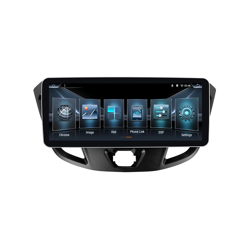 New coming 12.3 inch HD screen car dvd player fit for Ford TRANSIT 2017 car radio support 6+128/8+128  car autoplay 8 cores chip