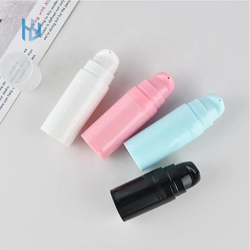 В наличии 5 мл/10 мл/15 мл высококачественная косметическая упаковка флакон для лосьона и крема с безвоздушным распылителем логотипом на заказ