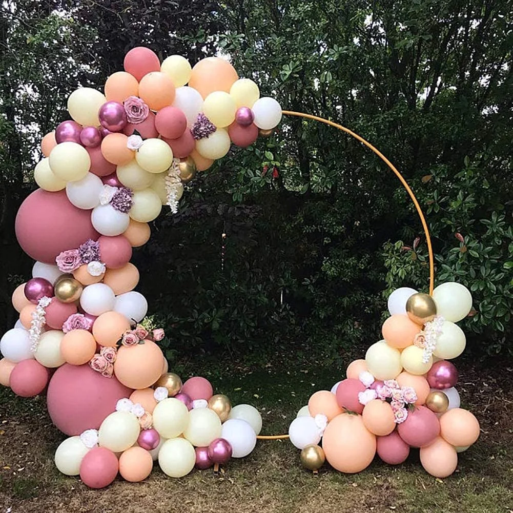 Hot Sale Floral Ring Backdrops Wedding Arch Metal Round Arch Wedding metal Circle Stand Arch for Wedding Garden Party Home Hotel