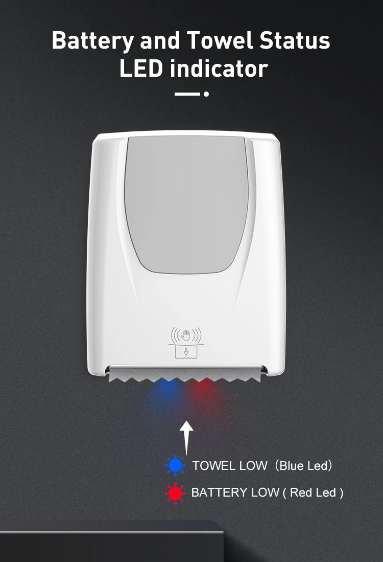 2023 Commercial Toilet Plastic Wall Mounted Jumbo Roll Electric Sensor Paper Towel Tissue Roll Dispenser