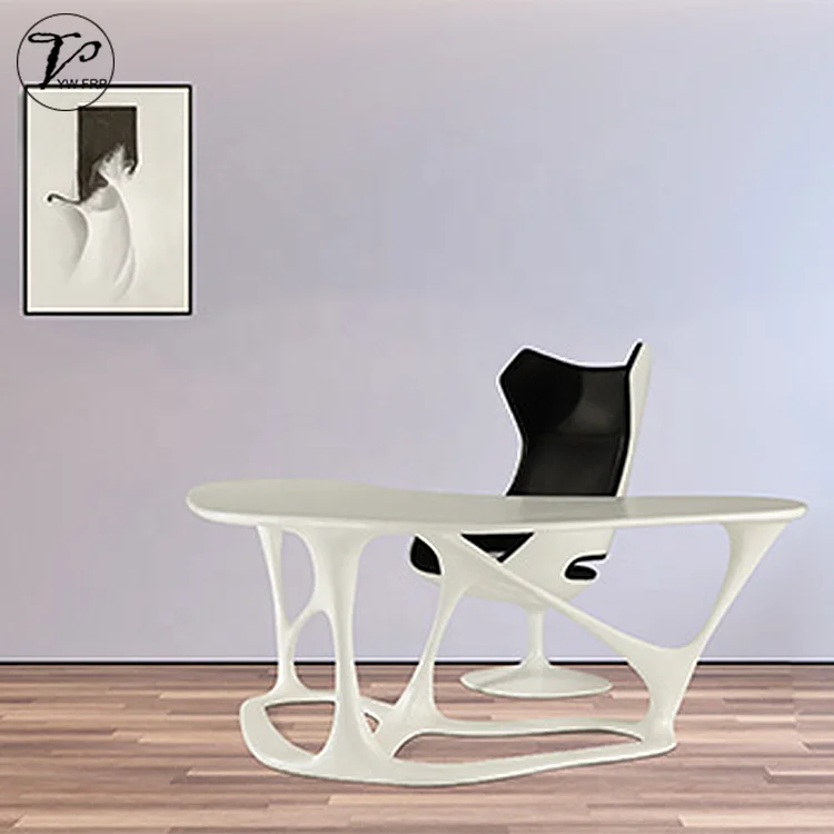 Commercial fiberglass modern hollow design executive table staff work table office desk