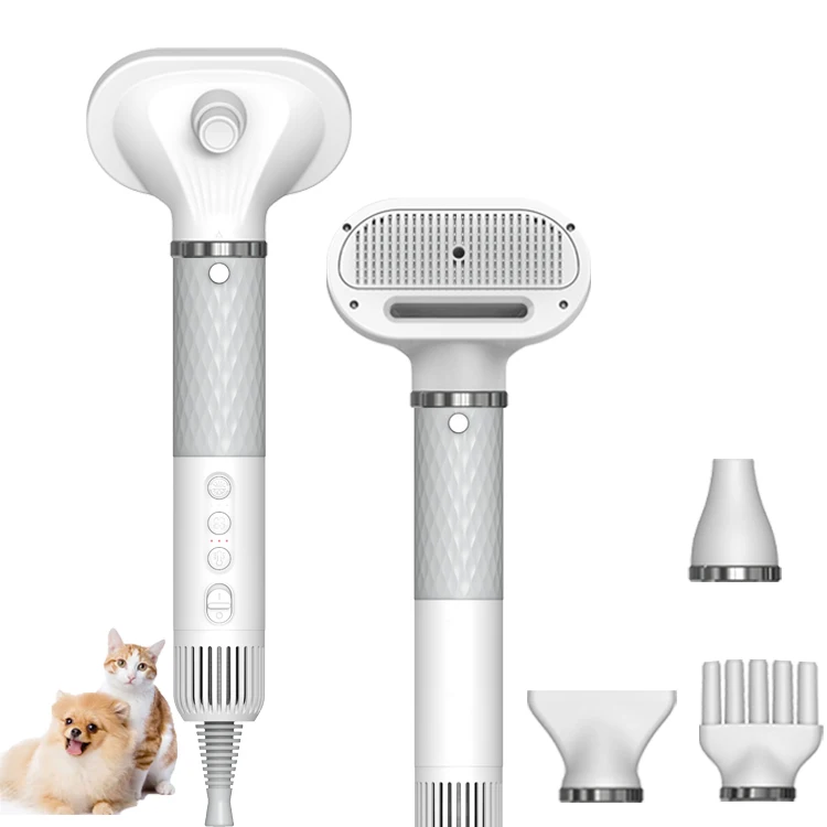Pet Dryer for Dog, Portable Handheld Pet Grooming Hair Dryer Less Noise Dog Blow Dryer with Smart Temperature Control